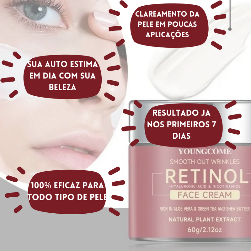 Creme Facial de Retinol Youngcôme