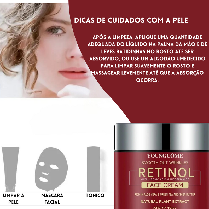 Creme Facial de Retinol Youngcôme